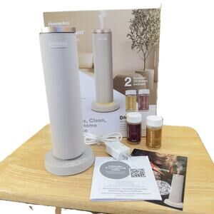 HoMedics SereneScent Waterless Diffuser Bundle w 2 Oils BT Aromatherapy Like New